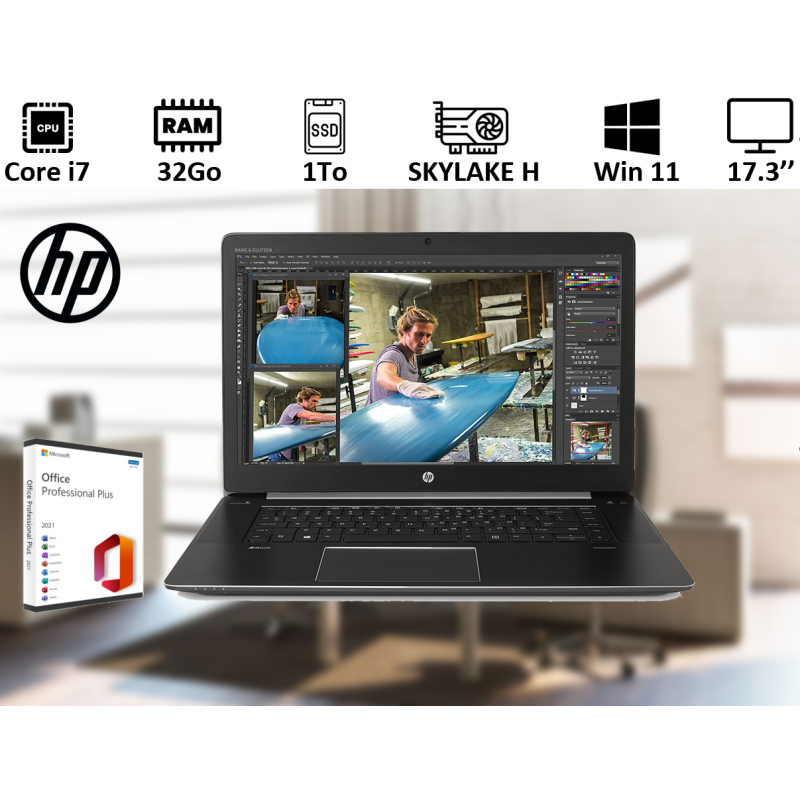 PC Portable HP 17 Pouces avec Office 2021