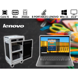 Classe Mobile 8 Portable LENOVO i5 8Go SSD256 15.6'' Windows 11 Pro NEUF